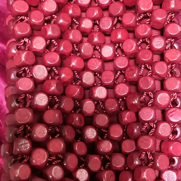 NWT THE SAK RED BEADED PURSE - Picture 7 of 7